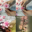 DIY Bendable Rattan Flower Lamp Beautiful Decorative Gift for Family