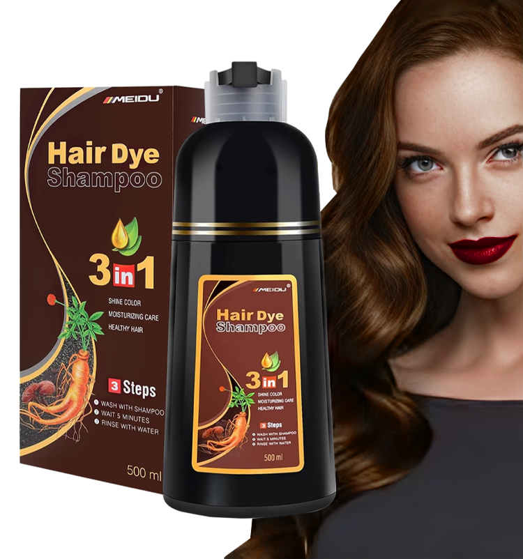 MEIDU by OmniWear 3 in 1 Hair Dye Shampoo